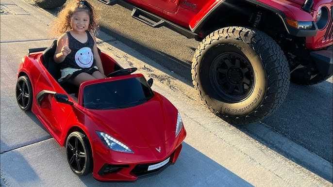 Лицензирана Акумулаторна Кола  Corvette C8, 12V7Ah, Дистанционно