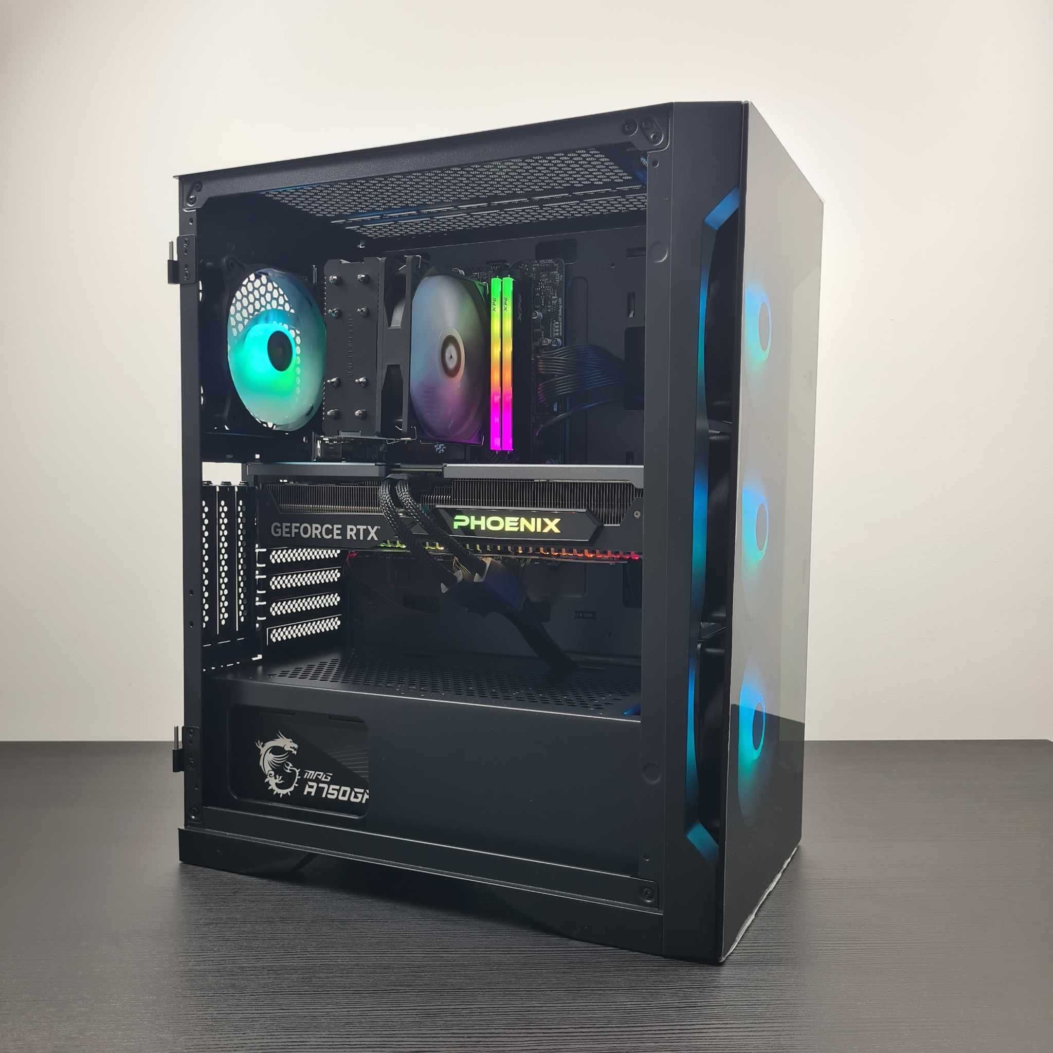 Геймърски компютър!  RTX 4070, Intel i5-13400F, 16GB RAM/Нов+Гаранция!