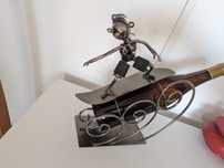 Suport Surfer handmade pentru sticle vin, perfect pt cadou