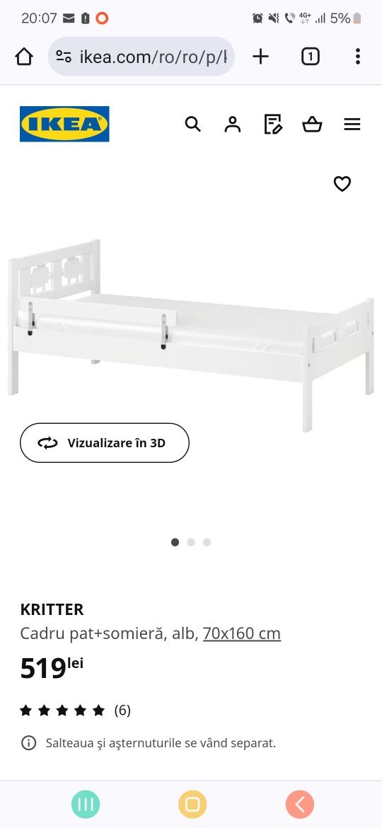 Pat copil ikea .