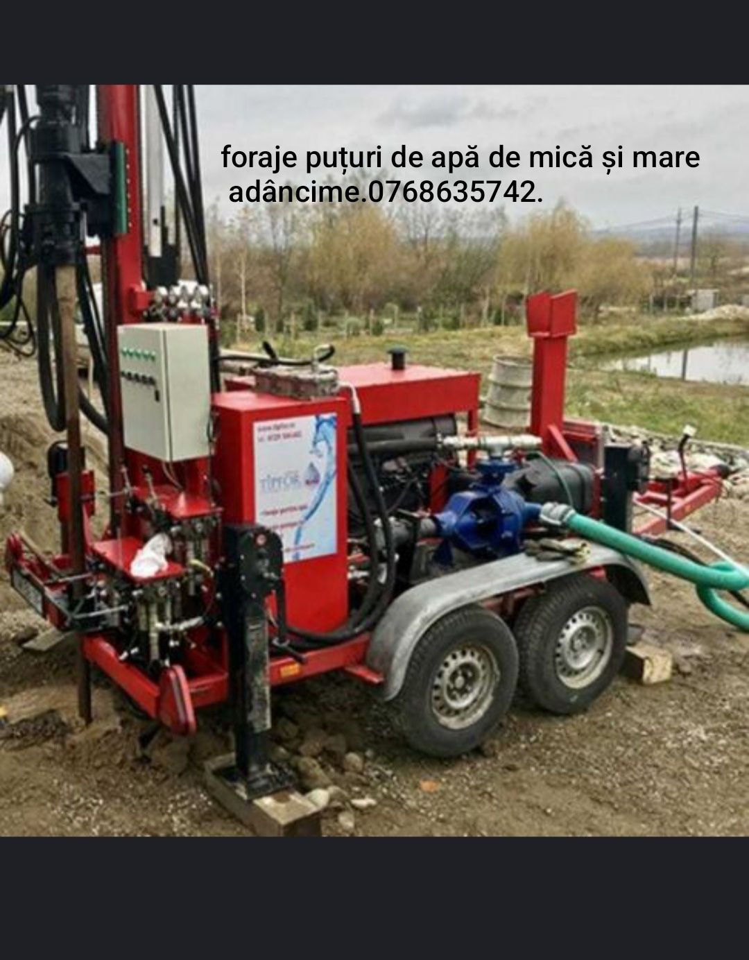 Foraje puțuri apă mică și mare