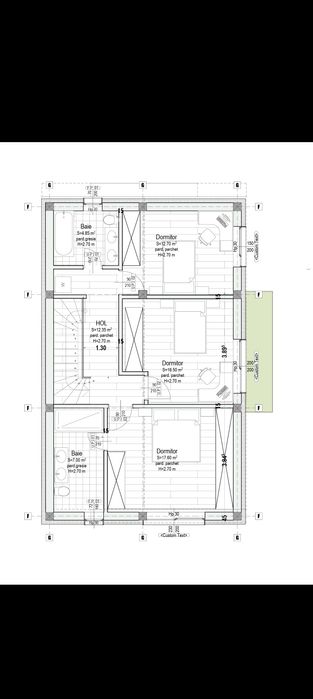 Teren 1000mp cu autorizație pt 2 case individuale