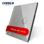 Pachet complet Livolo – prize, întrerupătoare și rame din sticlă noi