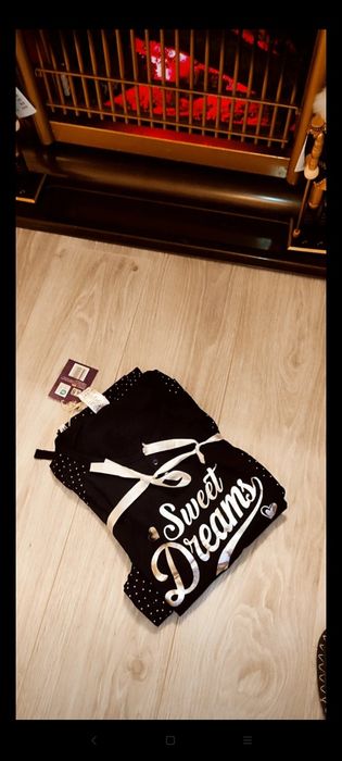 Pijama nouă, cu eticheta, albastru închis, Elle Nor, bumbac 100%