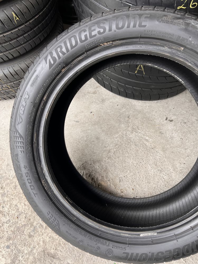 2 anvelope vara 245/45/18 , Bridgestone , RunFlat , DOT 2022 !