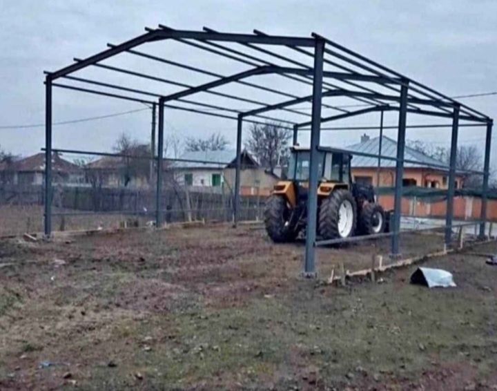 Vând hala metalica 10×10×4 din profil ipe