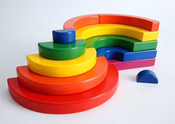 Монтесори дървени кръгове с карти Circle Set KidPik Montessori