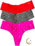 Victoria s Secret Thong 3-Pack Size M Soft, Stretchy & Beautifully Bun
