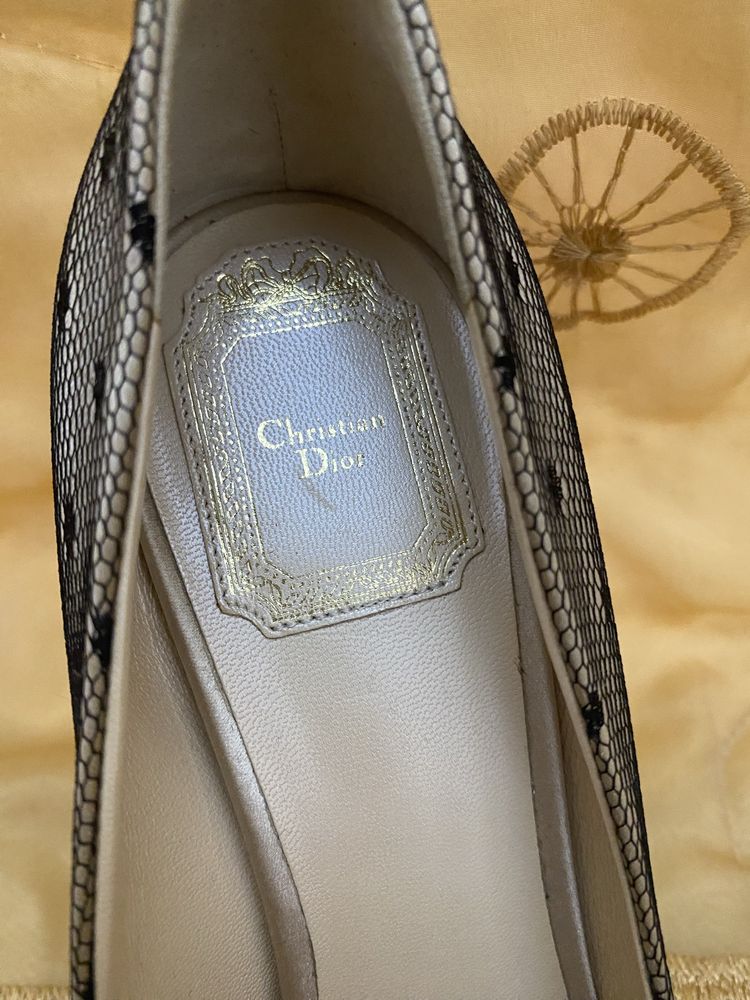 Женские туфли шпилька каблук Christian Dior оригинал размер 385 Италия