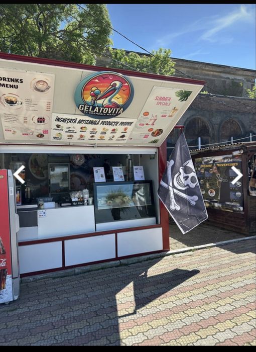 Container comercial inghetata artizanala-afacere la cheie