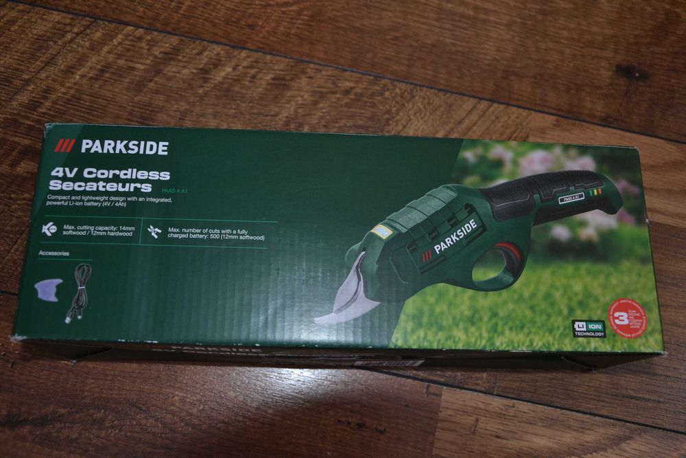 Нова aкумулаторна ножица PARKSIDE 4V
