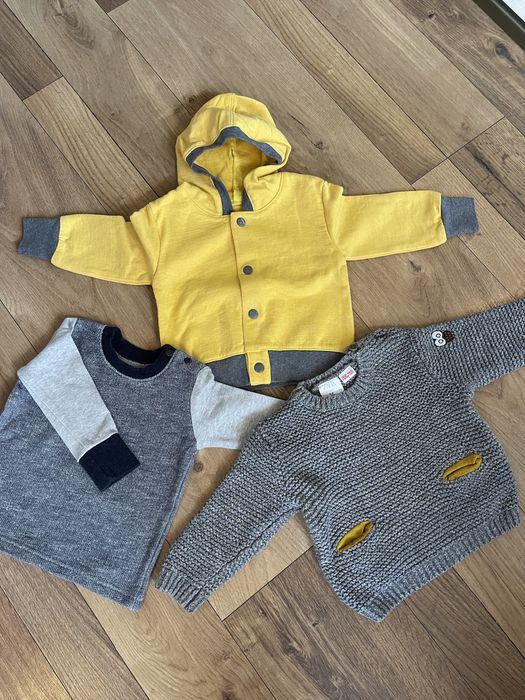 Пуловер Zara,блуза,суйтчър,плътни анцузи за 6-9 м