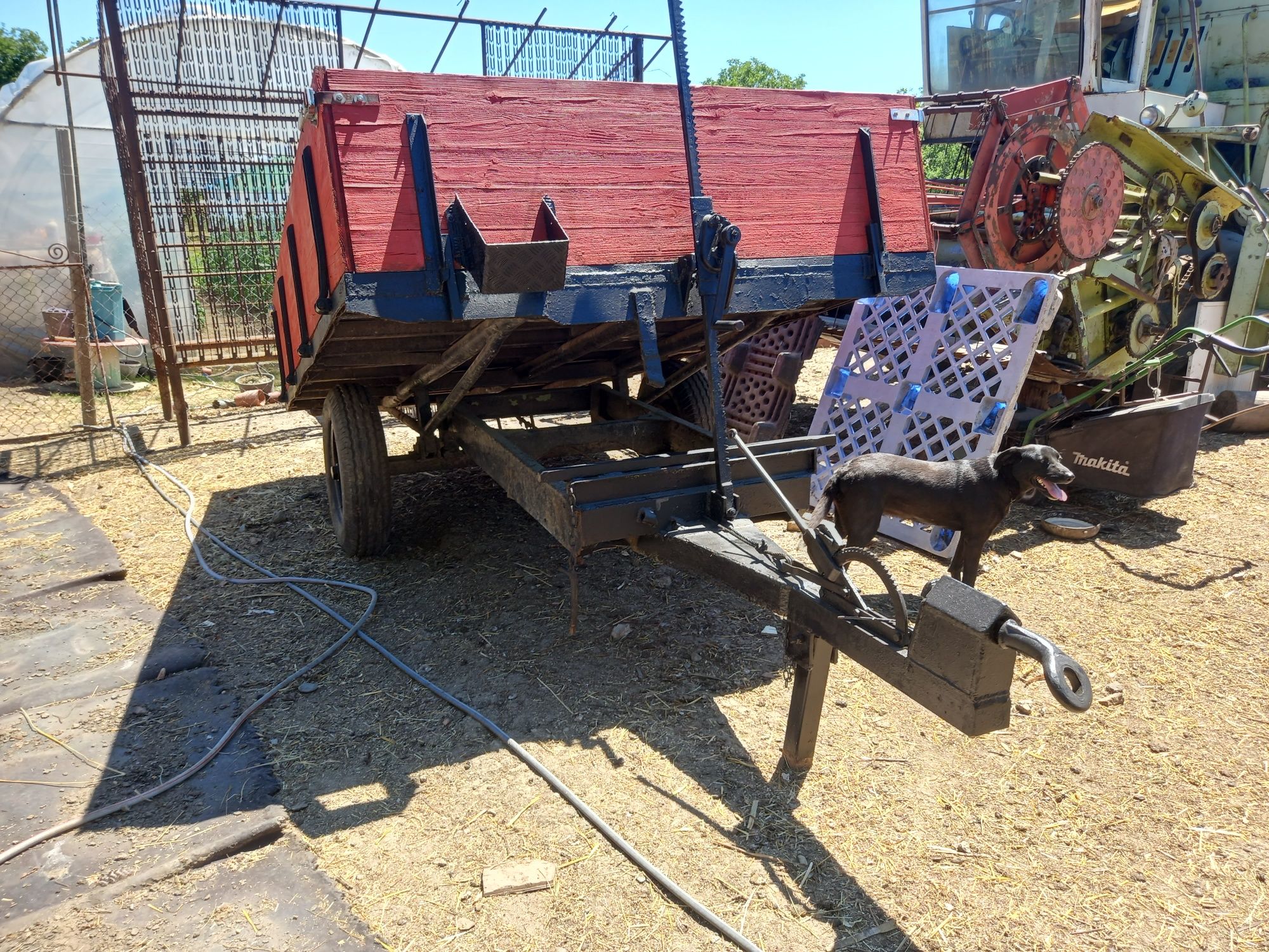 Vand remorca tractor basculabil manual