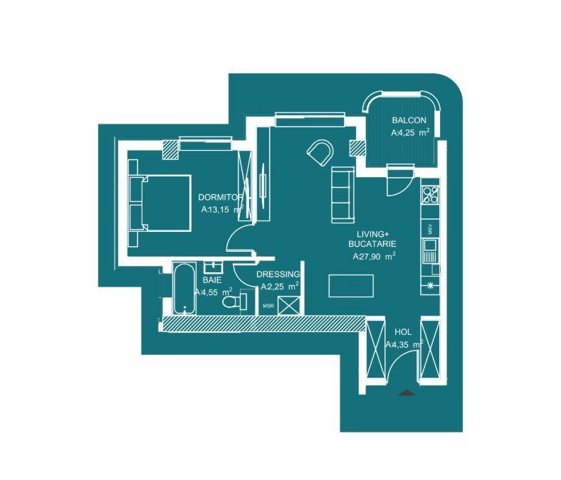 Vanzare apartament 2 camere | My Place North | Residence | Pipera