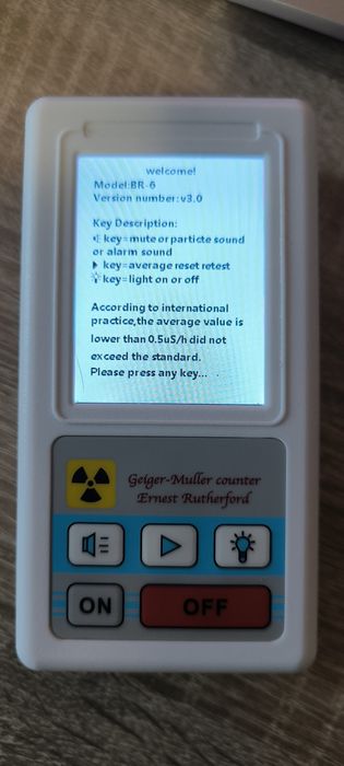 Detector portabil de radiații/izotopi/Geiger counter BR-6