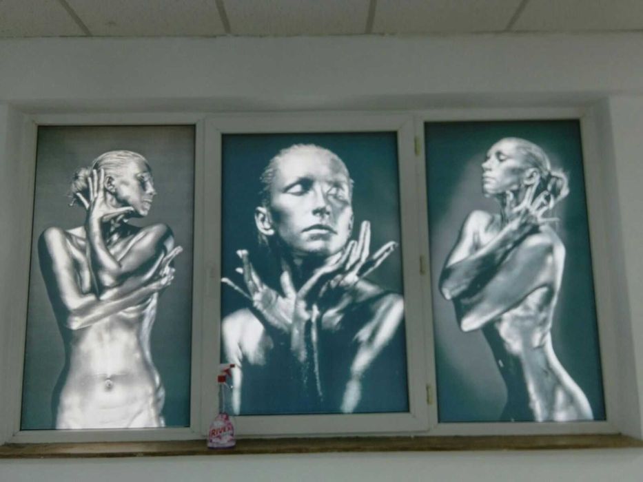 bennere sablare autocolant perforat casete colantari folie solara