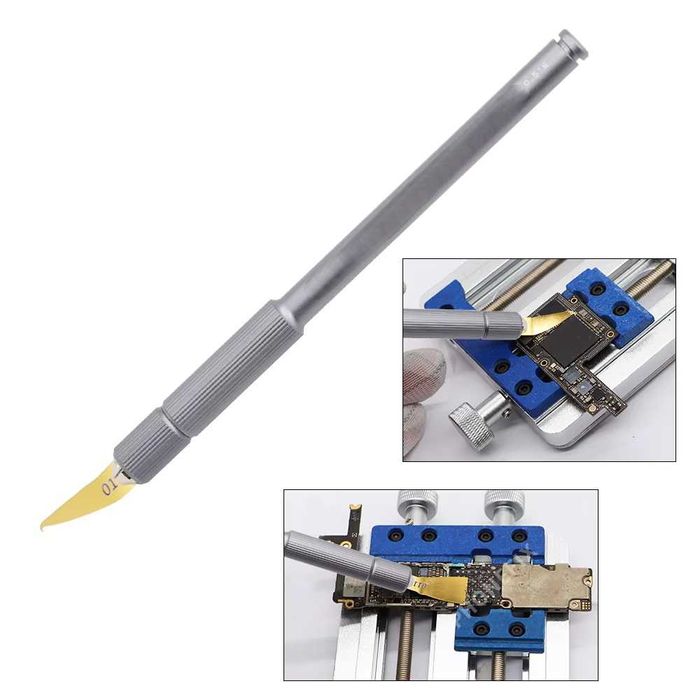 Bisturiu GSM BGA instrument indepartare adeziv clips metalic flexibil