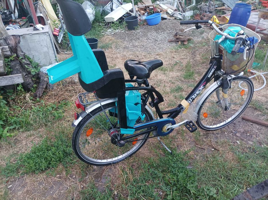 Bicicleta aluminiucu scaun copil originala