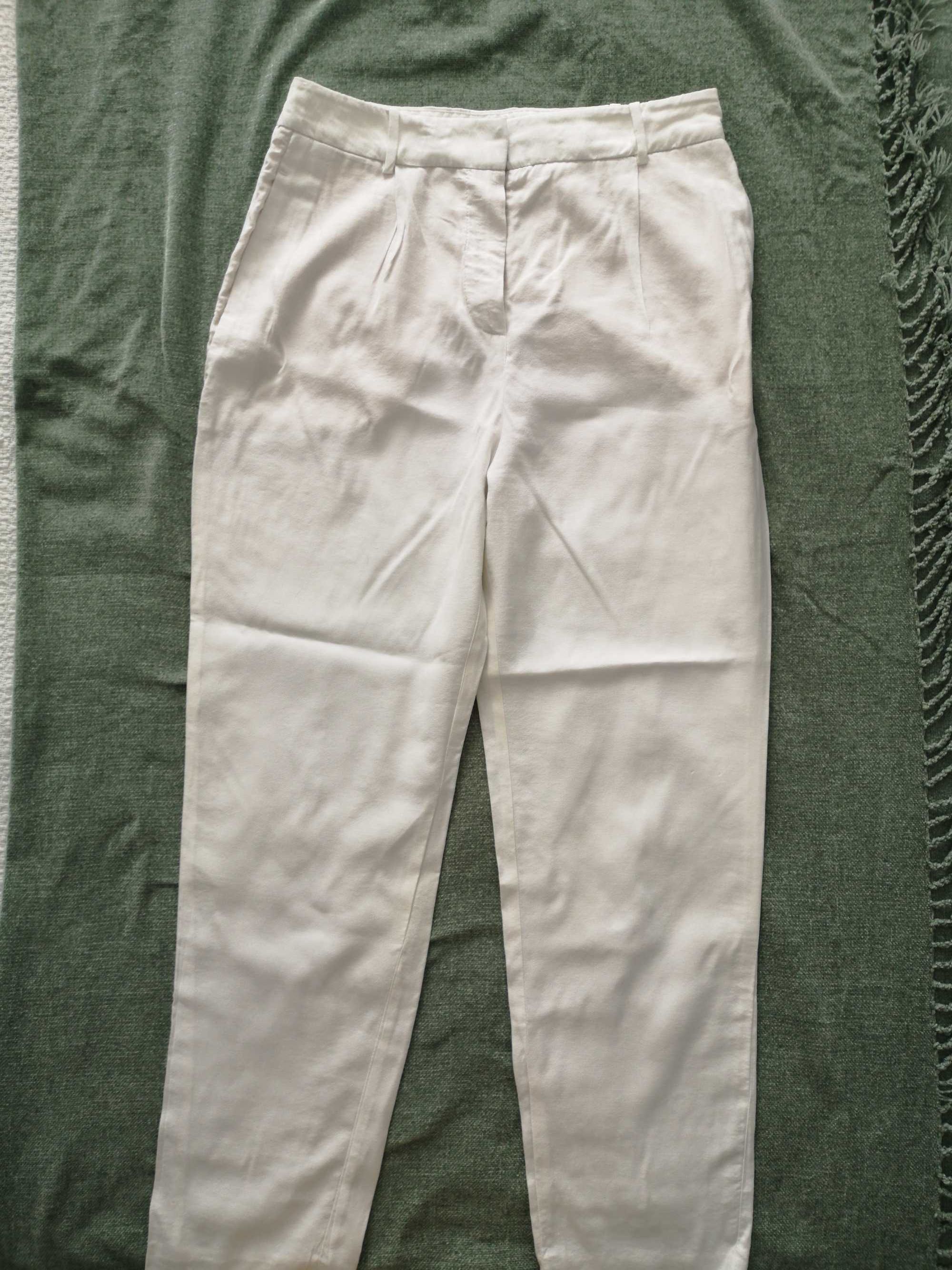 Pantaloni albi vascoza xs