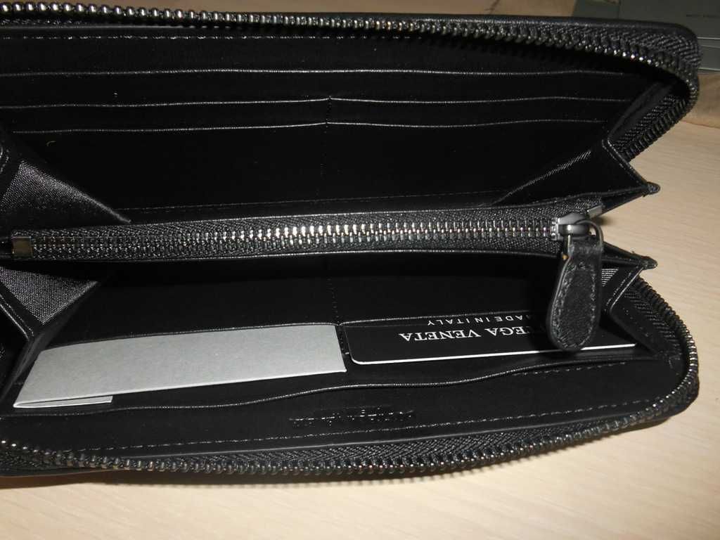 Мъжки дамски портфейл Bottega Veneta естествена кожа