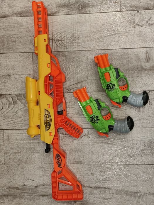 Nerf Зомби Страйк Двойной удар и Винтовка Альфа страйк