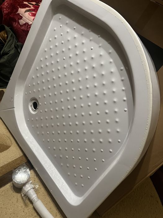Vand cadita de dus semirotunda  90x90x 125