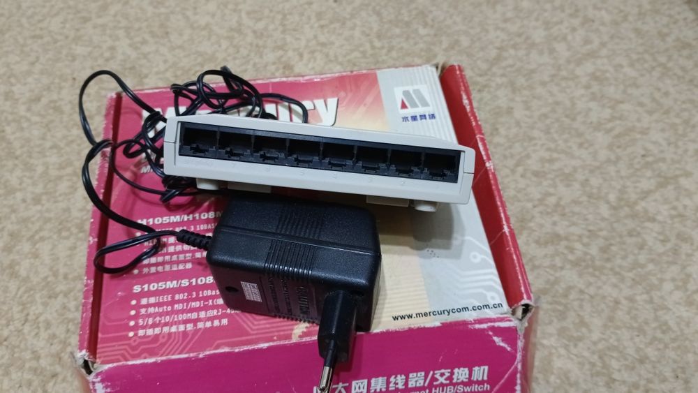 Сетевой коммутатор (хаб/свитч) Mercury Mini Standard Ethernet