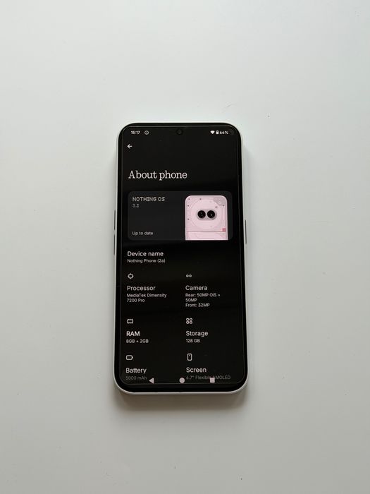 Nothing Phone 2a 128 Gb Milk
