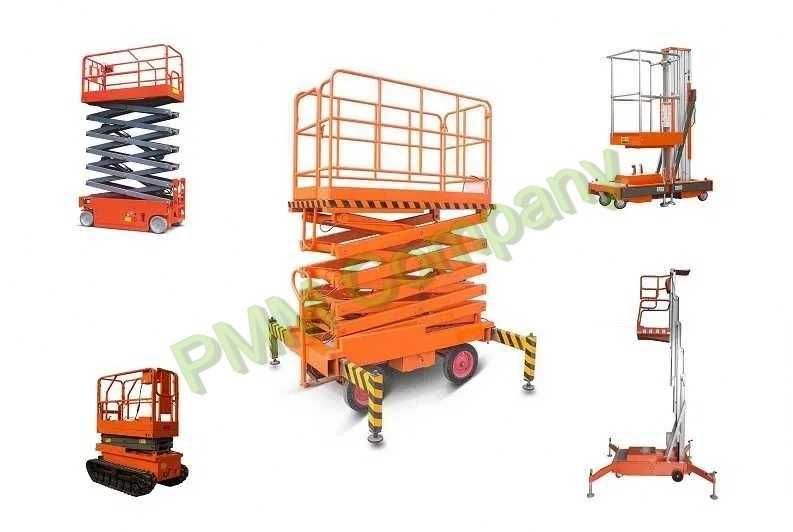 Подъемник ножничный, подъемник мачтовый телескопический