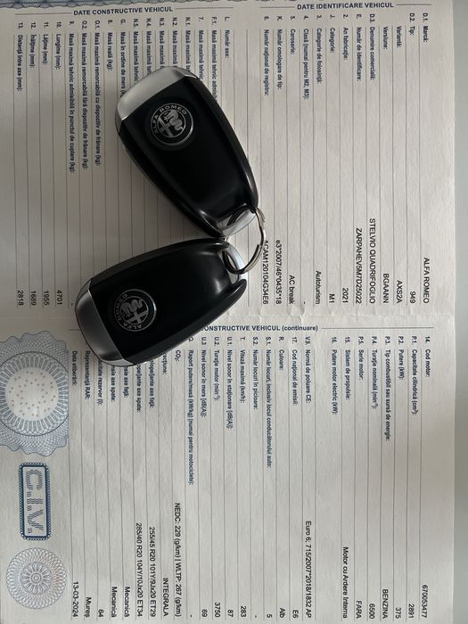 Alfa Romeo Quadrifoglio 2021 avariat.