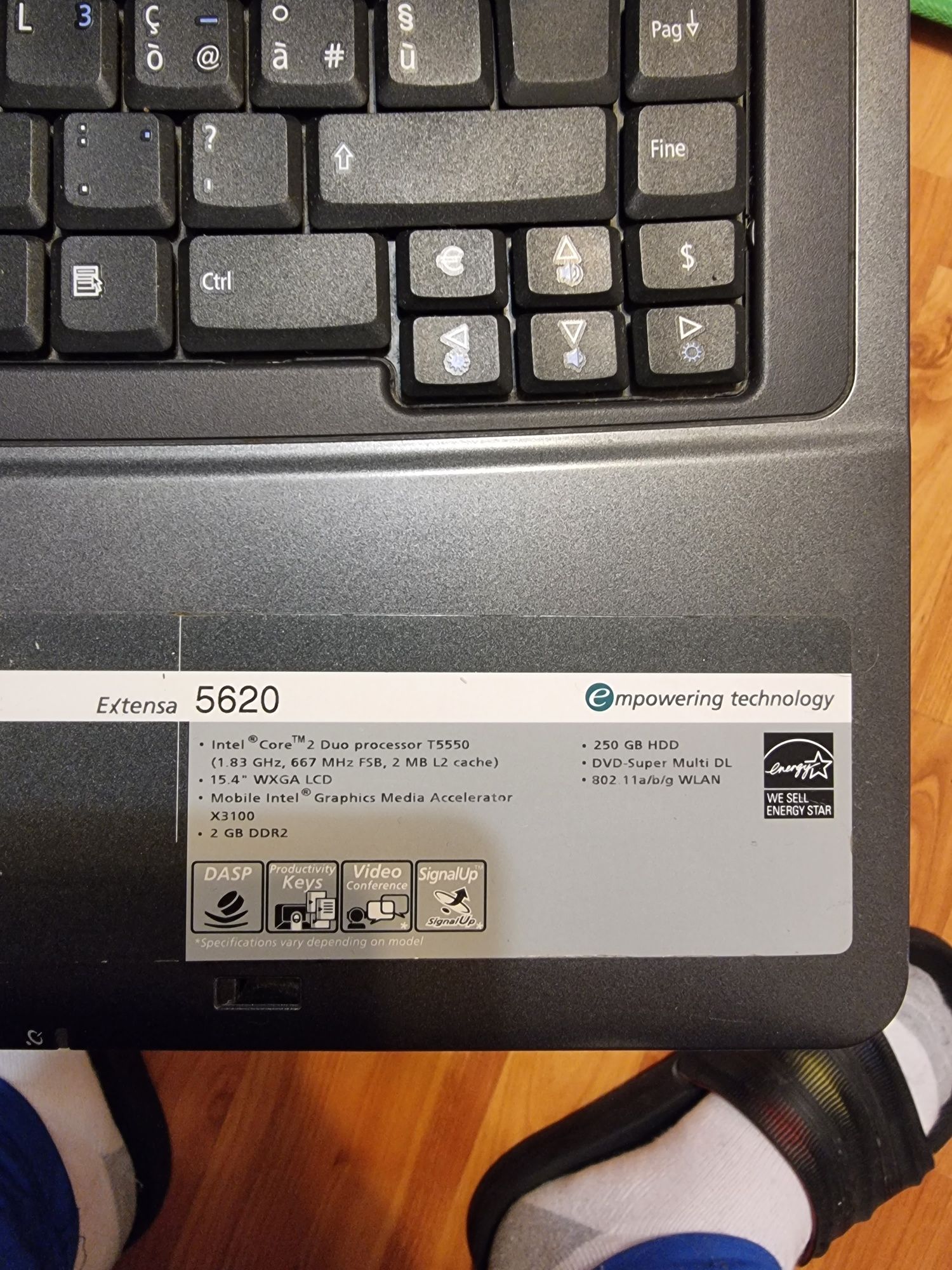 Laptop ACER EXTENSA 5620