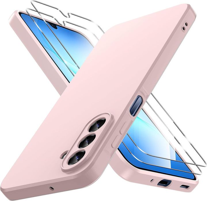 Матов силиконов кейс за samsung galaxy a17 - розов