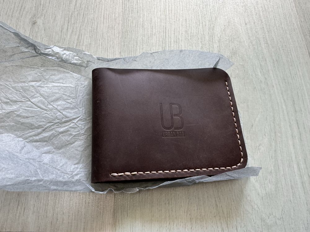Portofel handmade din piele naturala Urban Bag Concept 2 – maro inchis