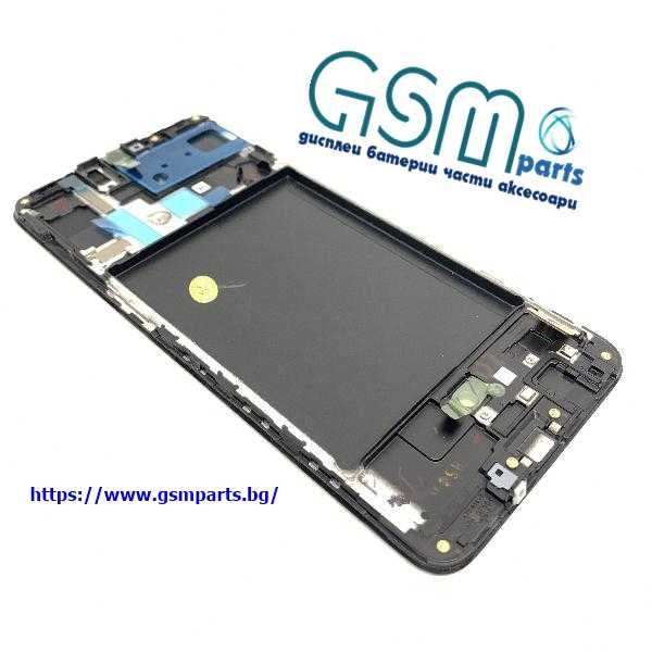 Дисплей + Рамка за Samsung Galaxy A70 + Подарък Лепило и Протектор