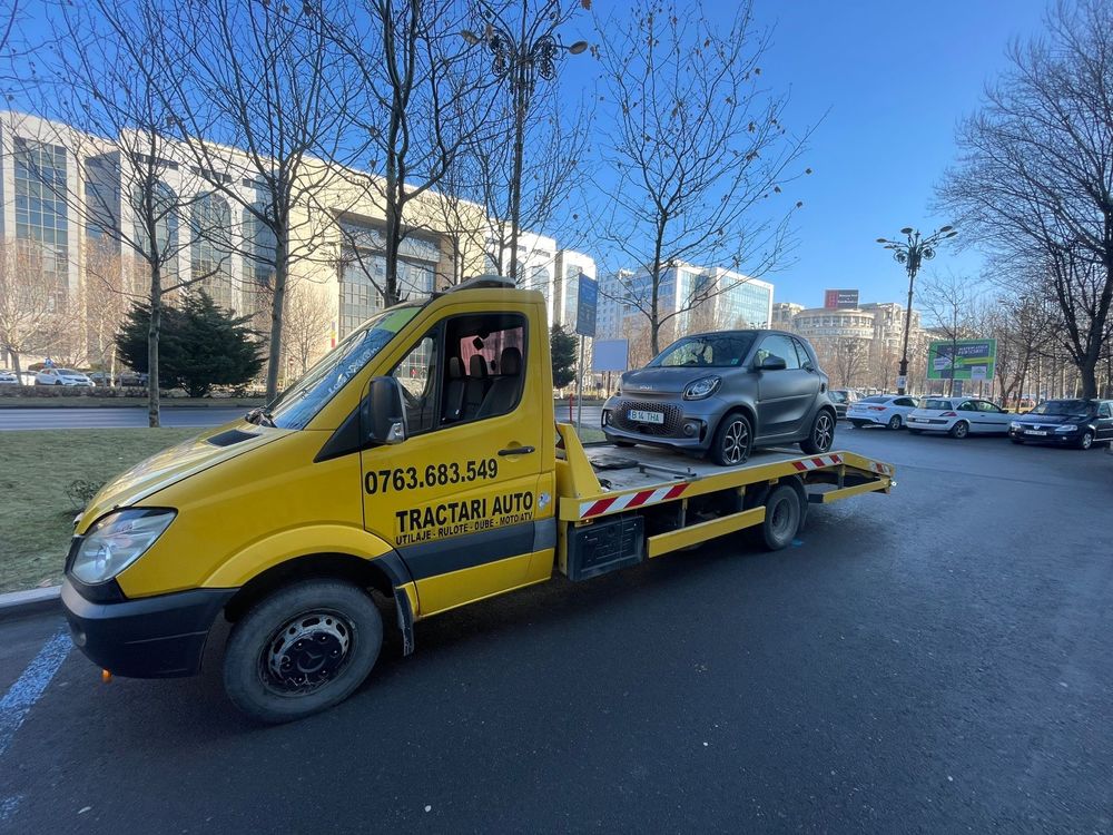 Tractari auto moto transport dube utilaje Asistenta rutiera Platforma