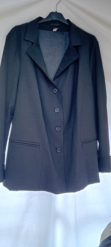 Дамско черно сако 5XL