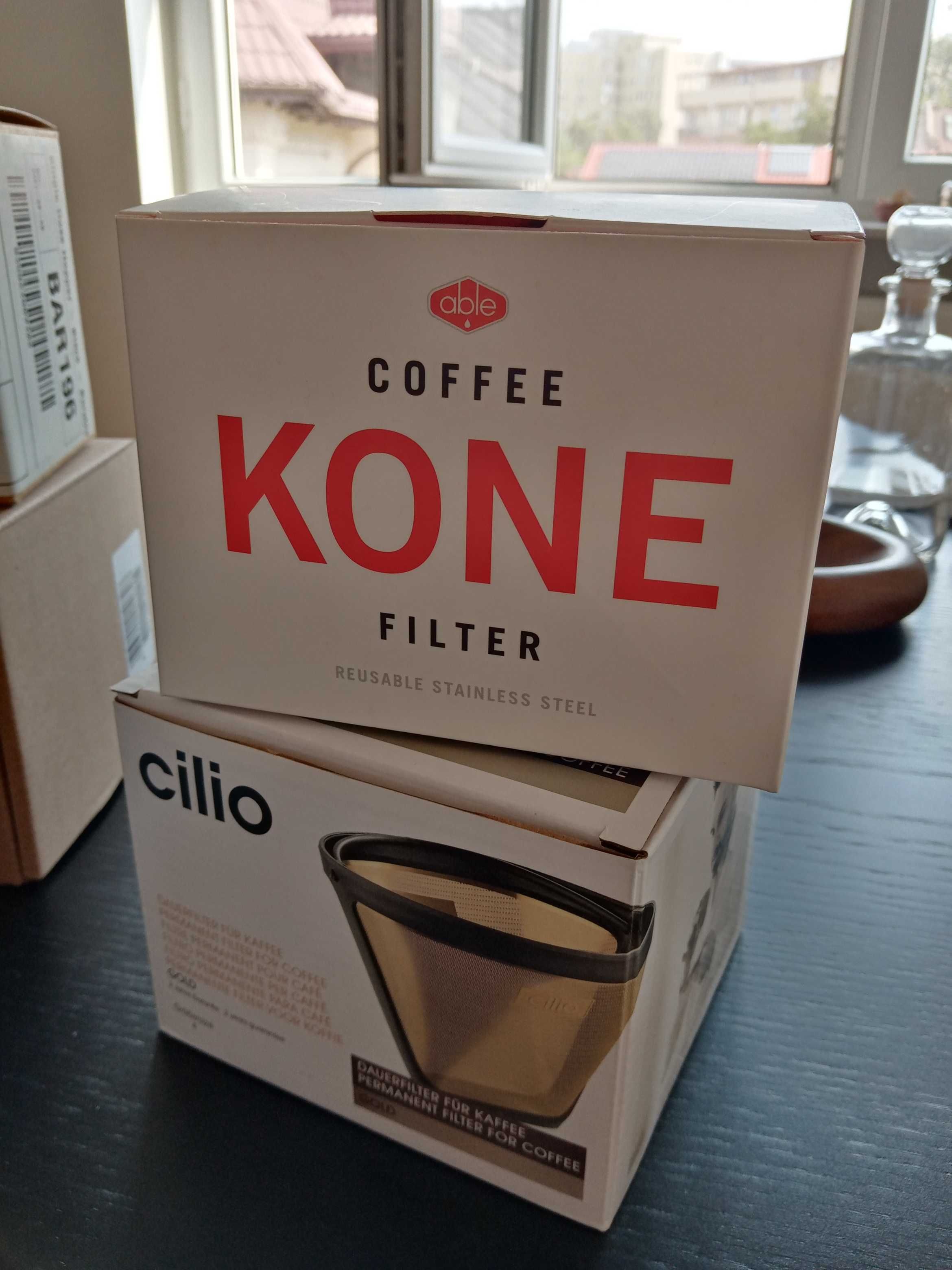 Pachet Filtru Able Kone + Cilio Gold pentru Moccamaster