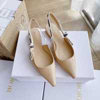 Sandale Christian Dior J'Adior nude patent, pantofi Premium
