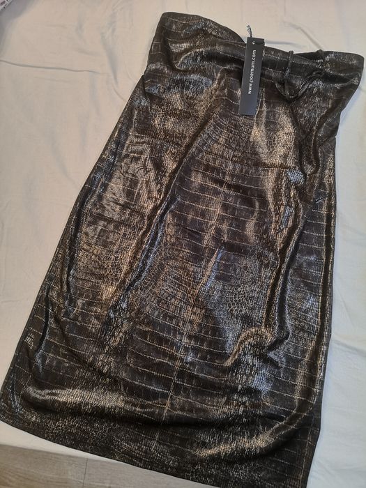 Rochie imitatie piele