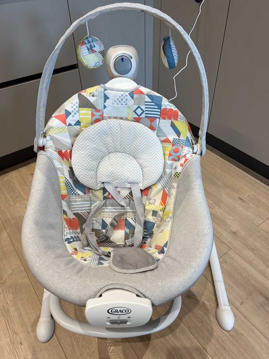 Бебешка люлка Graco - Duet Sway 2 в 1, сива