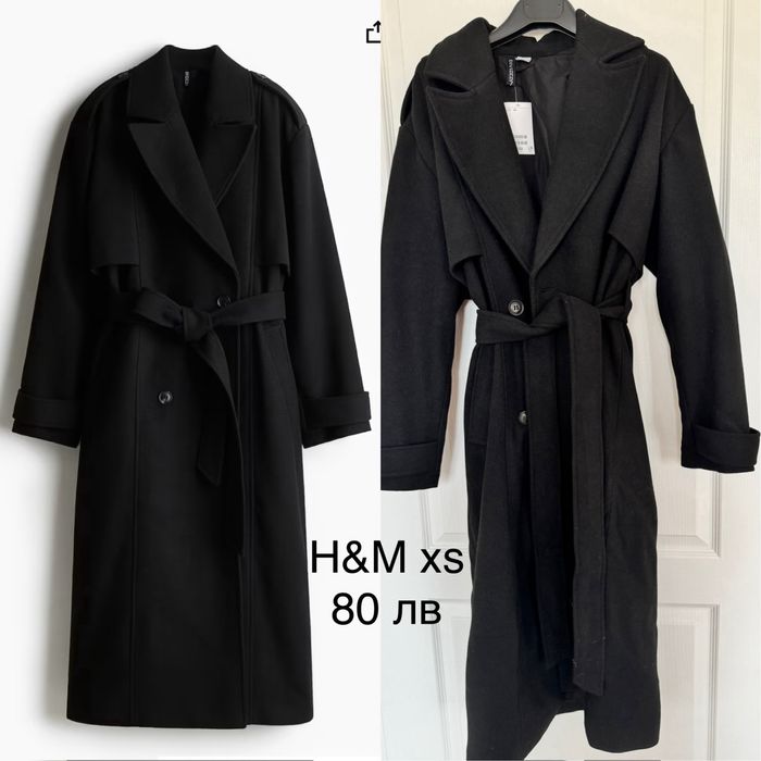 Ново палто H&M xs размер с етикет