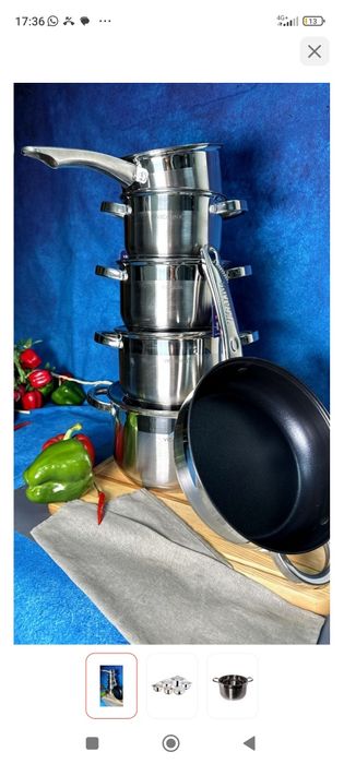 Набор кастрюли отличного качества нержавеющей сталь