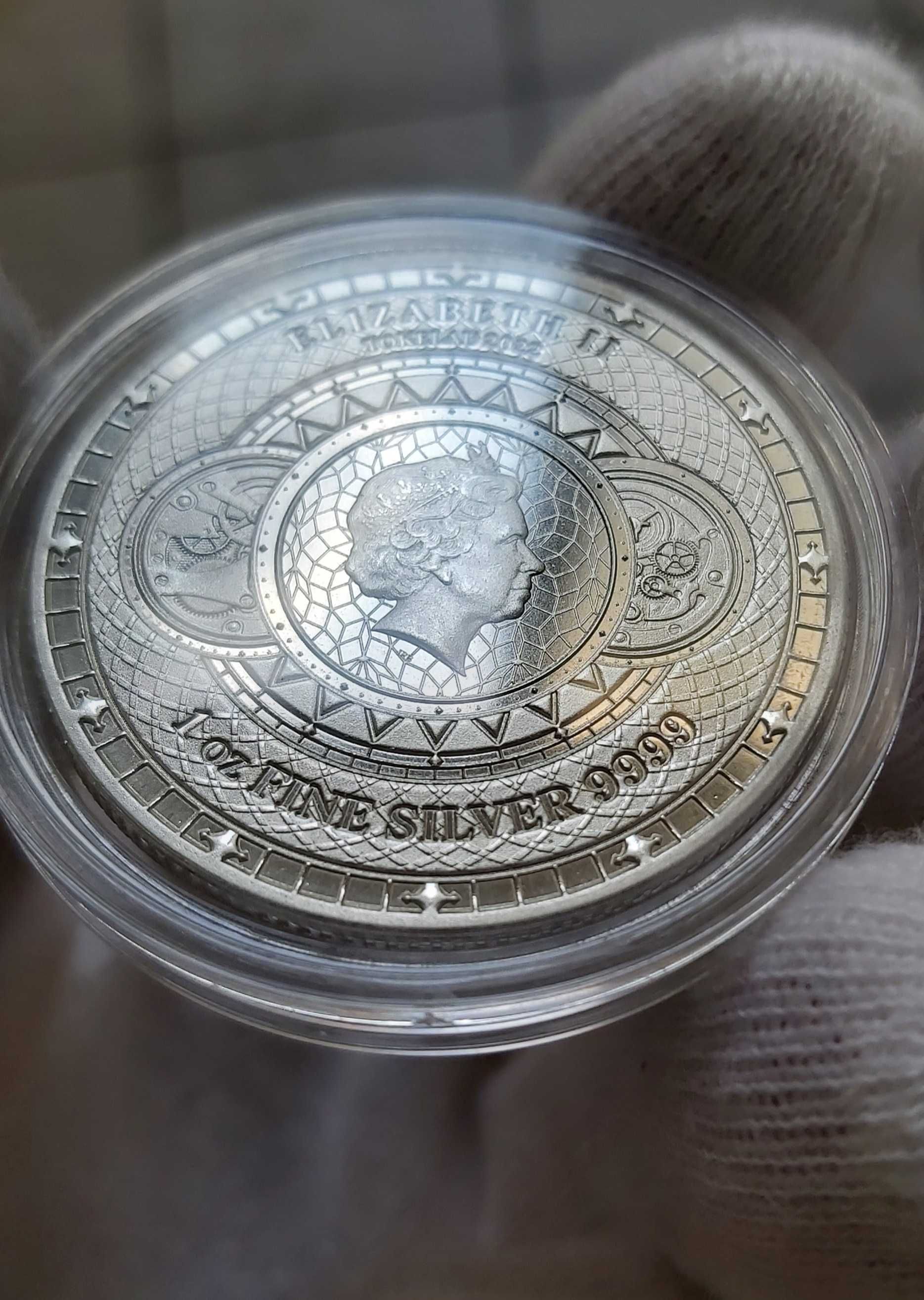 Moneda argint pur 999.9 investitie 1 oz 31.1g noua Chronos 2022