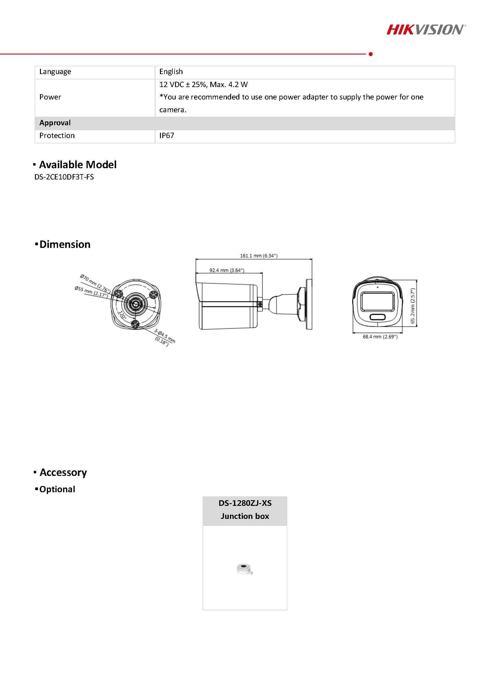 6в1 TVI AHD CVI Hikvision ColorVu Микрофон Камера с Цветен Образ Нощем