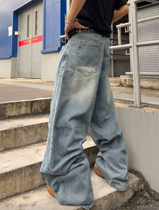 Нови военни дънки baggy панталони камуфлаж  Loose Fit Jeans карго Хл Л