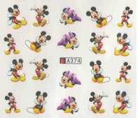 Abtibilduri unghii cu Micky Mouse