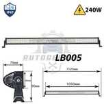 Bara led 240W pentru jeep/off-road/masina/ATV - Iluminare LED