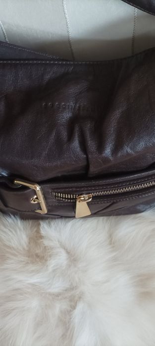 "COCCINELLI" - Дамска чанта от естествена кожа - Напа