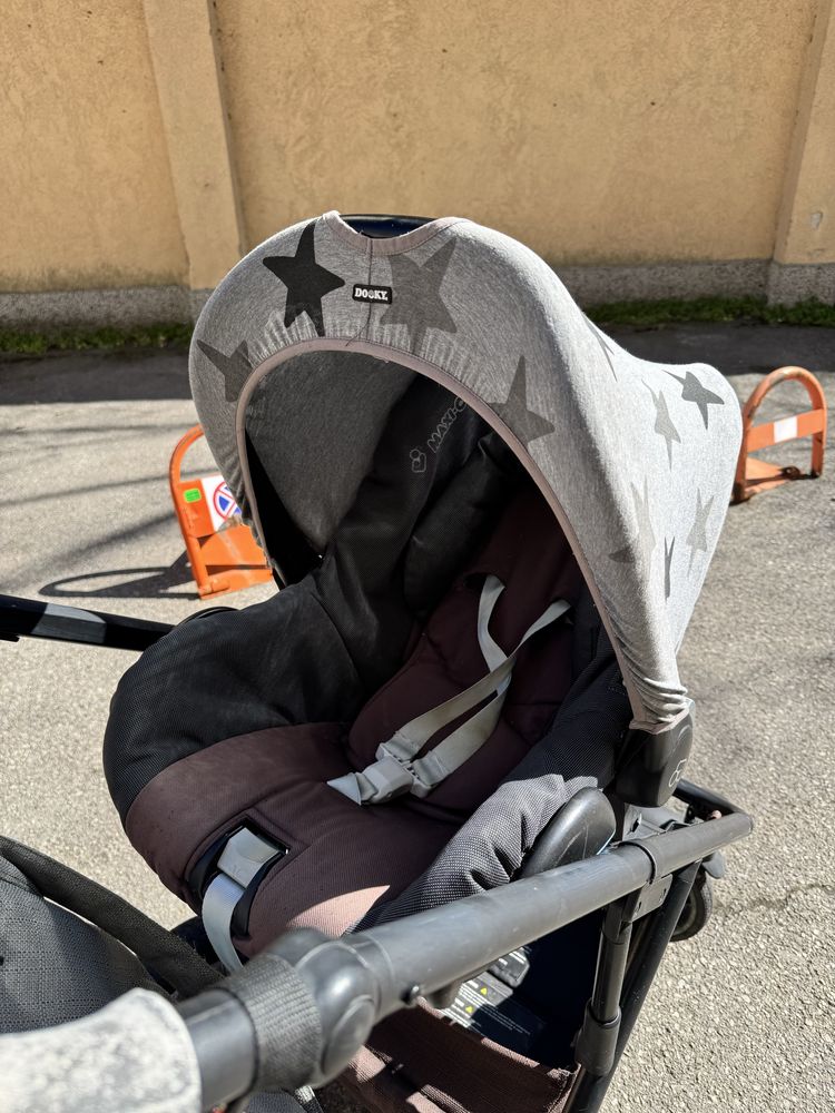 Комбинирана Бебешка количка Moon Nuova в комплект с кошче Maxi Cosi