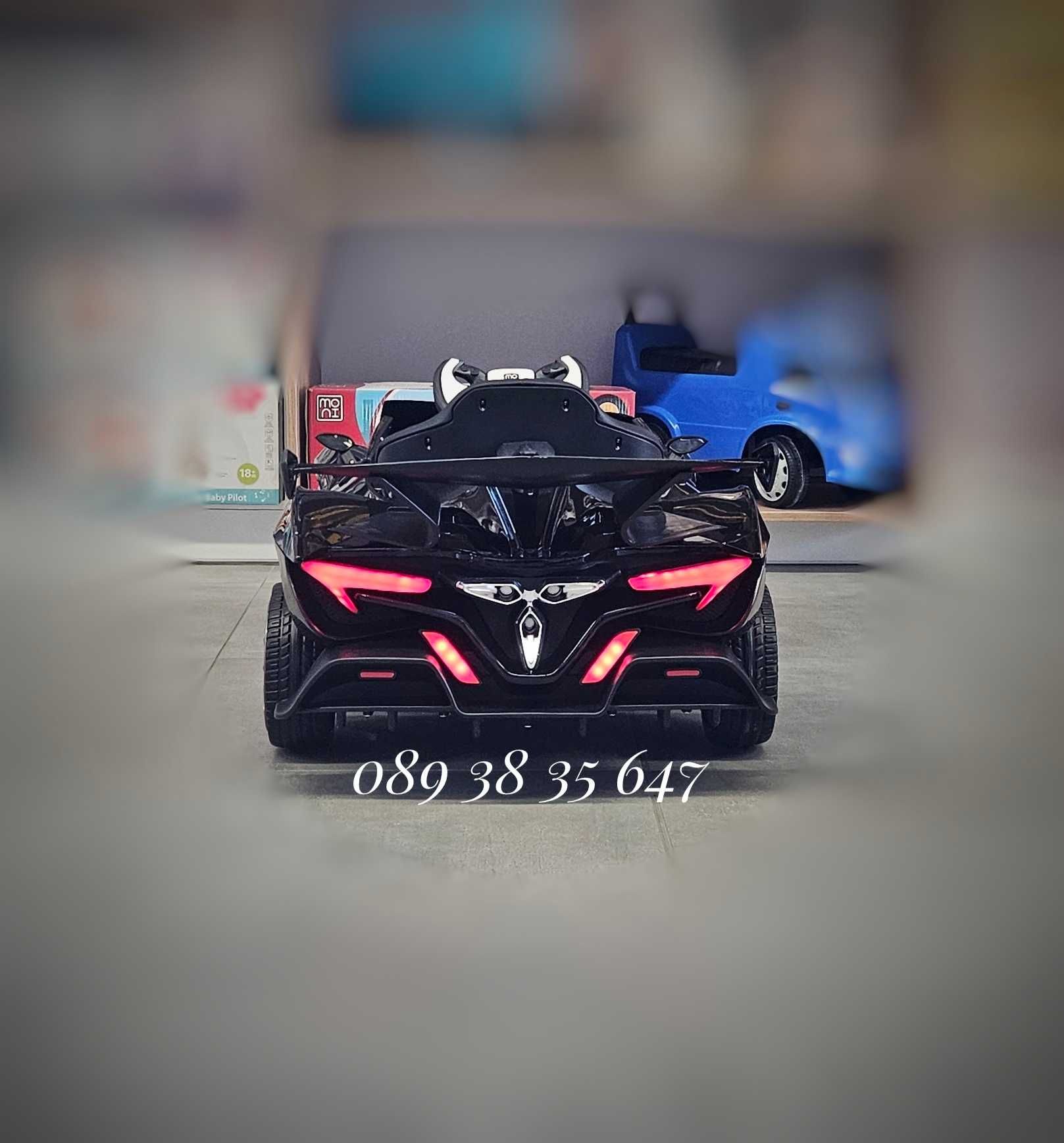 ПРОМОЦИЯ!НОВО!Акумулаторна кола Flash BLACK с 4Х4,12V,меки гуми,USB